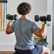 Kép 4/5 - TRX Training Gloves - ujjatlan edzőkesztyű csuklótámasszal L