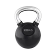 Kép 1/3 - Trendy Kettlebell 20 kg fekete | króm markolattal