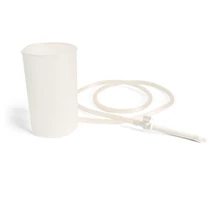 Tartályos irrigátor készlet (3 részes kanül szett; Cső; Tartály) 1 L - opál tartály