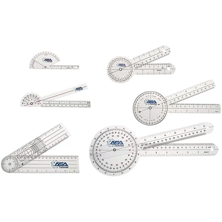 ASATechmed Goniometer Szögmérő készlet 6 db-os Gyógytornász, Orvosi felhasználásra