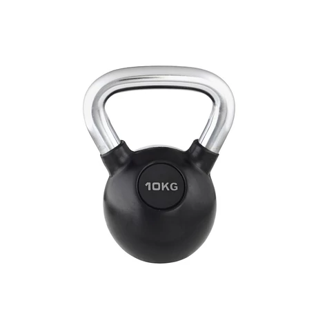 Trendy Kettlebell 10 kg fekete | króm markolattal