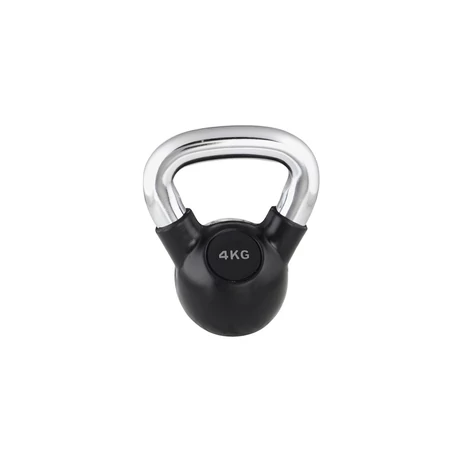 Trendy Kettlebell 4 kg fekete | króm markolattal