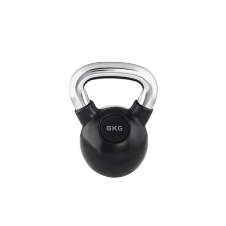 Trendy Kettlebell 6 kg fekete | króm markolattal
