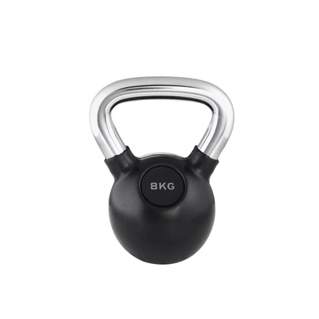 Trendy Kettlebell 8 kg fekete | króm markolattal