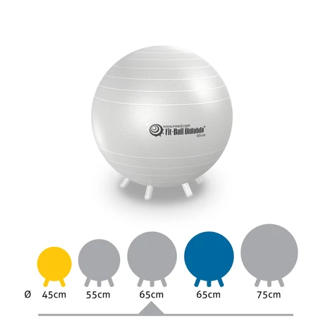 Fit-Ball Ülőlabda lábakkal gyöngyház 65 cm