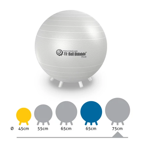 Fit-Ball Ülőlabda lábakkal gyöngyház 75 cm