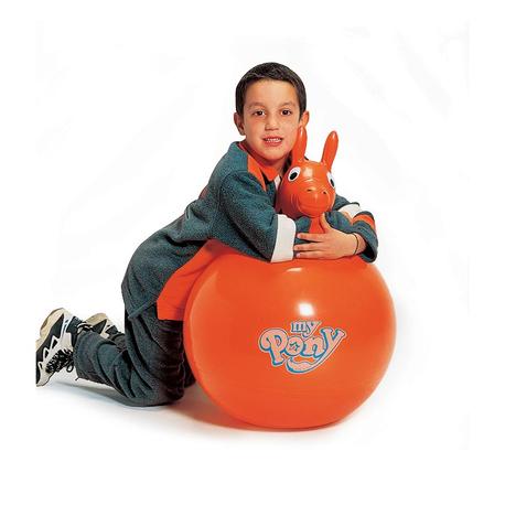 Gymnic® My Pony pónifejű füleslabda narancs