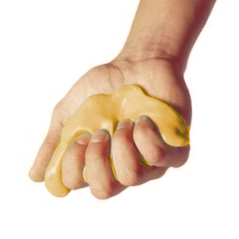 Dittmann Kéz- és ujjerősítő gyurma (Theraputty) gyenge ellenállású sárga