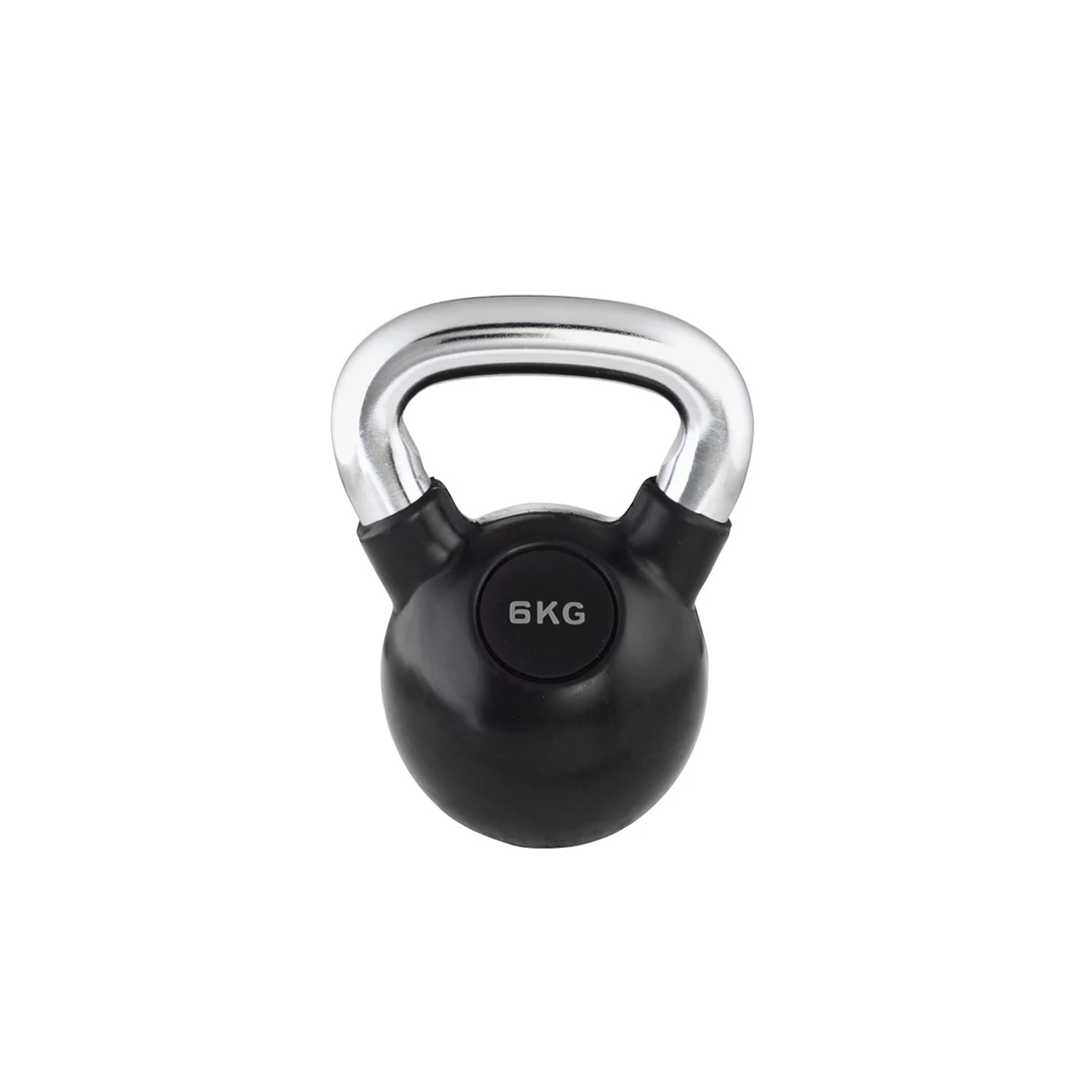 Trendy Kettlebell 6 kg fekete | króm markolattal
