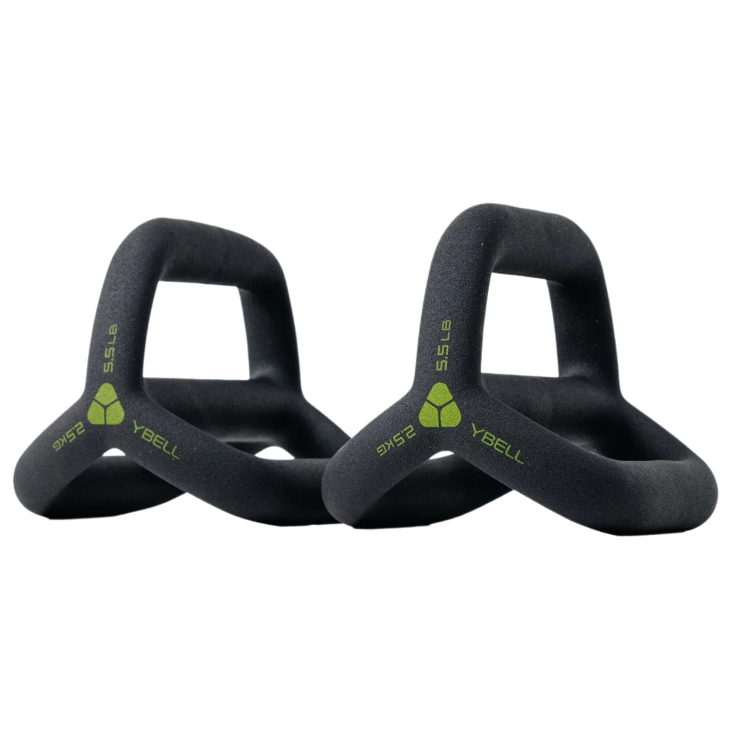 YBell ARC (pár) 4-in-1 eszköz Kettlebell, Kézisúlyzó, Duplafüles medicinlabda és Push up támasz 2 x 2,5kg **ÚJ**
