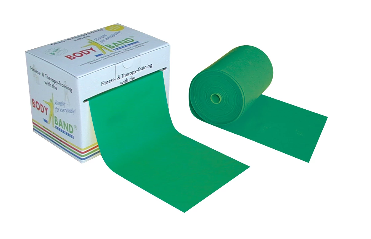 Dittmann Fit-Band erősítő gumiszalag  25 m-es tekercsben erős ellenállású zöld