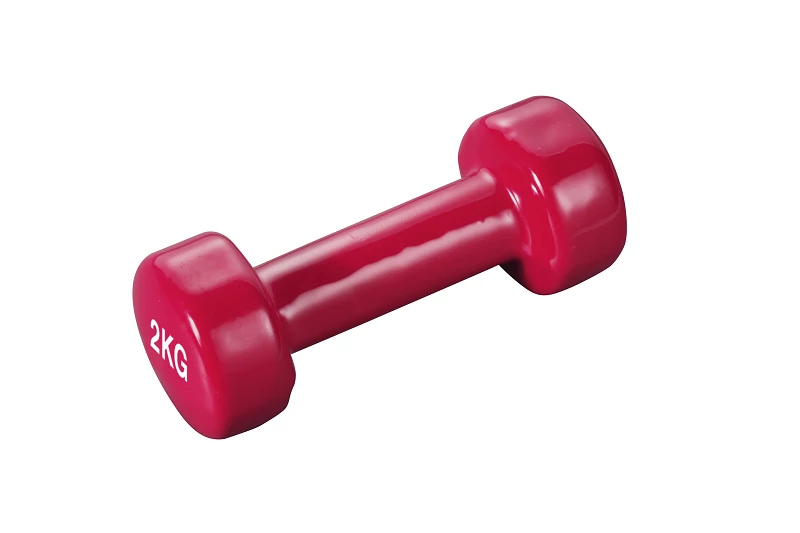 Trendy Műanyag bevonatú kézisúlyzó 2 kg piros