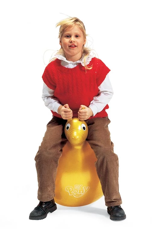 Gymnic® My Pony pónifejű füleslabda sárga